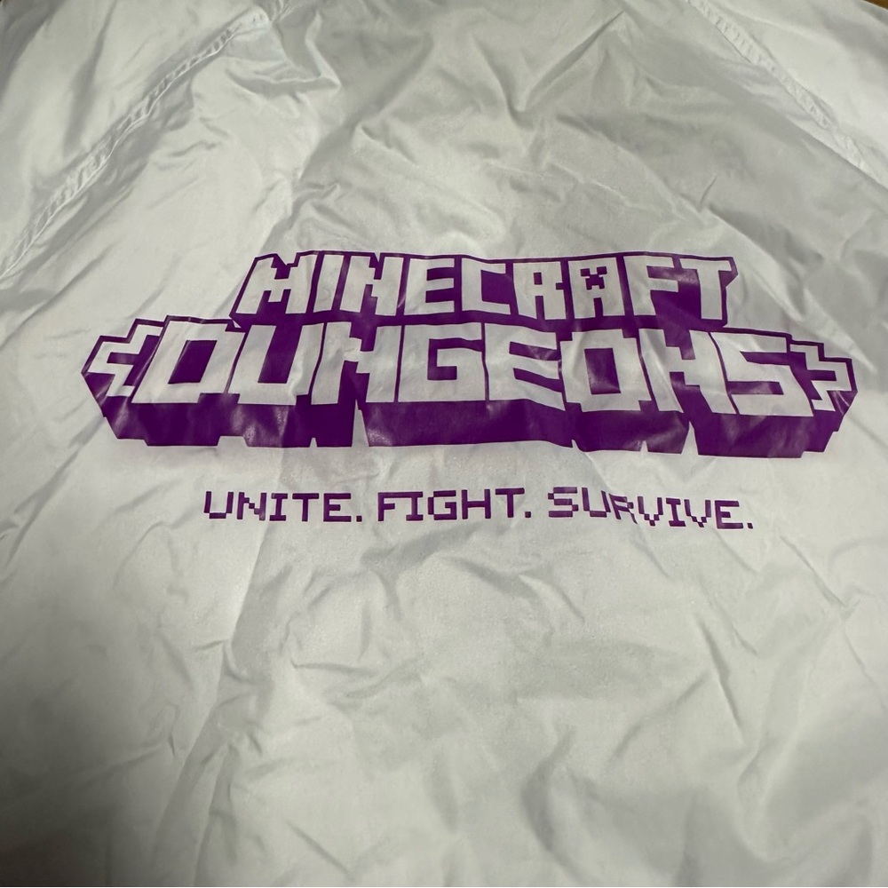 Minecraft Dungeons Limited Edition Cloak Game Jacket‎ Button Up Men Medium White